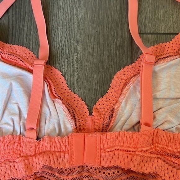 Cosabella Dolce Prt Cotton Bralette In Zebra Icy Violet / Coral Breeze Sz Large - Picture 14 of 16